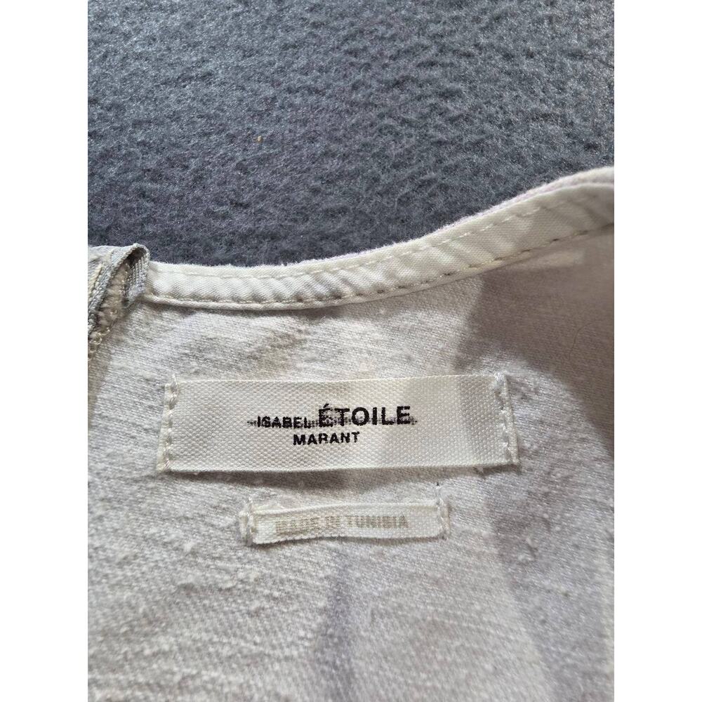 Isabel Marant Etoile Sleeveless voile Tie-Dye Denim Top Size S A010611 - Picture 4 of 7